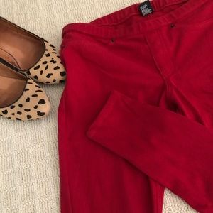 HUE red jeggings ❤️❤️